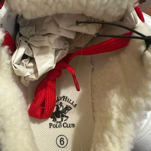 Beverly Hills Polo Club White Sneakers - Women's Size 6 - Picture 4 of 6